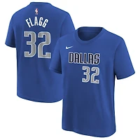 Youth Nike Cooper Flagg Blue Dallas Mavericks 2025 NBA Draft Icon Name & Number T-Shirt