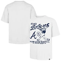 Men's '47 White Atlanta Braves Regional Batter Foundation T-Shirt