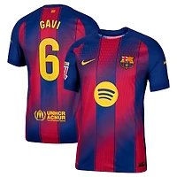 Men's Nike Gavi Navy Barcelona 2025/26 Home Authentic Player Jersey