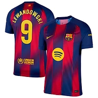 Men's Nike Robert Lewandowski Navy Barcelona 2025/26 Home Replica Jersey