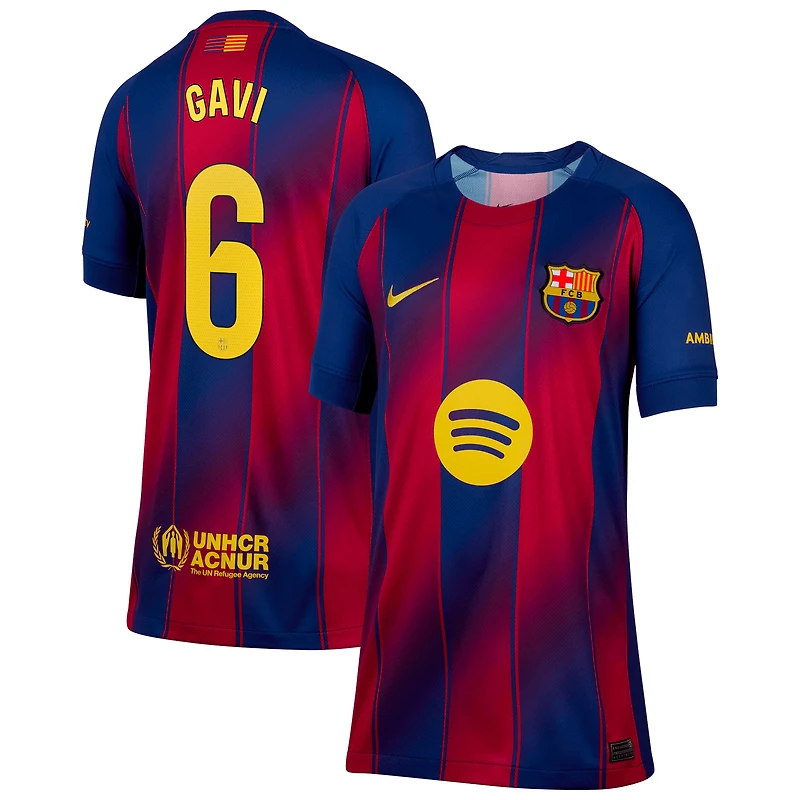Youth Nike Gavi Blue Barcelona 2025/26 Home Replica Jersey