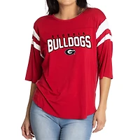 Women's Georgia Bulldogs Relaxed Abigail Half-Sleeve T-Shirt