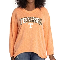 Women's Tennessee Volunteers Oversized Bailey Long Sleeve V-Neck Tri-Blend Tunic
