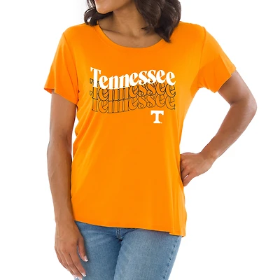 Women's Tennessee Orange Volunteers Scarlet Scoop Neck T-Shirt