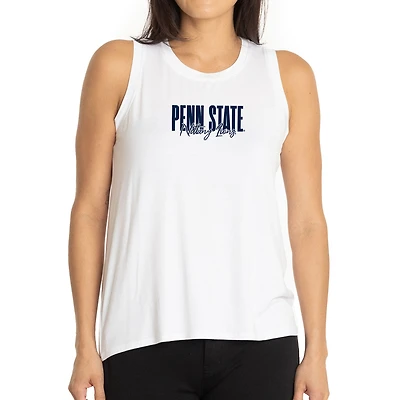 Women's White Penn State Nittany Lions A-Line Hannah High Neck Tank Top