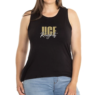 Women's Black UCF Knights A-Line Hannah High Neck Tank Top