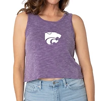 Women's Kansas State Wildcats Brie Sandwash Tri-Blend Cropped Tank Top