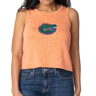 Women's Florida Gators Brie Sandwash Tri-Blend Cropped Tank Top
