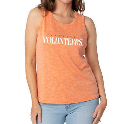 Women's Tennessee Orange Volunteers Blake Sandwash Rib-Knit Tri-Blend Tank Top