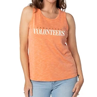 Women's Tennessee Orange Volunteers Blake Sandwash Rib-Knit Tri-Blend Tank Top