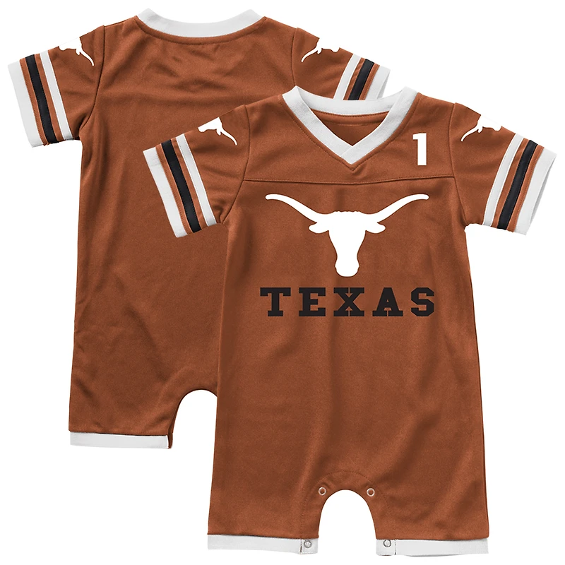 Infant & Newborn Colosseum Texas Orange Longhorns Bumpo Football Romper