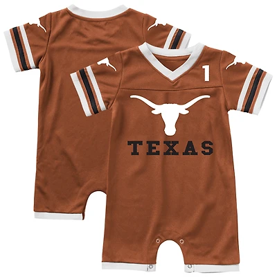 Infant & Newborn Colosseum Texas Orange Longhorns Bumpo Football Romper