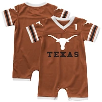 Infant & Newborn Colosseum Texas Orange Longhorns Bumpo Football Romper
