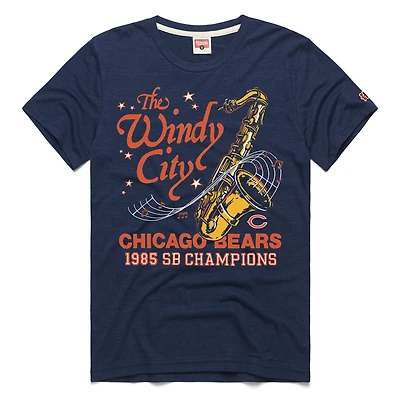 Unisex Homage Navy Chicago Bears Super Bowl XX Champions Windy City T-Shirt