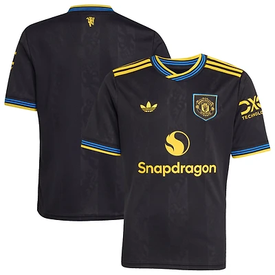 Youth adidas Black Manchester United 2025/26 Third Replica Jersey