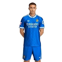 Men's adidas  Blue Real Madrid 2025/26 Third Authentic Jersey with Patch