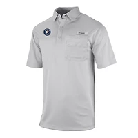 Men's Columbia Gray Houston Astros Flycaster Pocket Polo