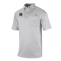 Men's Columbia Gray Milwaukee Brewers Flycaster Pocket Polo