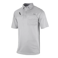 Men's Columbia Gray Chicago White Sox Flycaster Pocket Polo