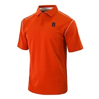 Men's Columbia Orange Detroit Tigers Omni-Wick Shotgun Polo