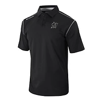 Men's Columbia Miami Marlins Omni-Wick Shotgun Polo