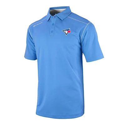 Men's Columbia Light Blue Toronto Jays Omni-Wick Shotgun Polo