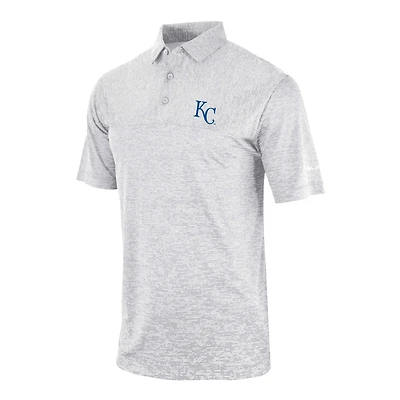 Men's Columbia Gray Kansas City Royals Heading Out Polo