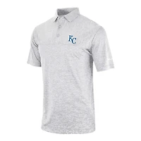 Men's Columbia Gray Kansas City Royals Heading Out Polo