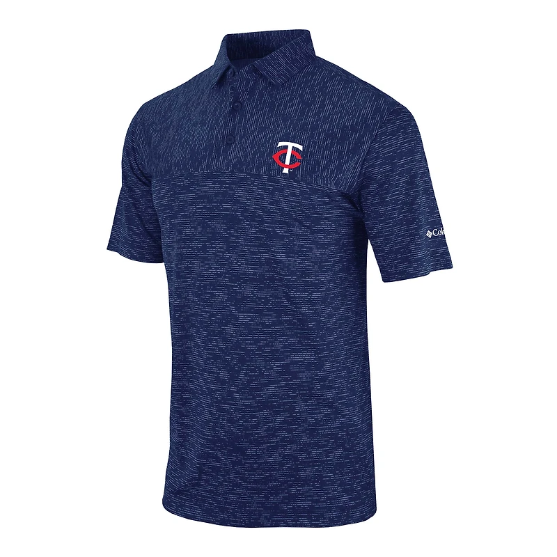 Men's Columbia Navy Minnesota Twins Heading Out Polo