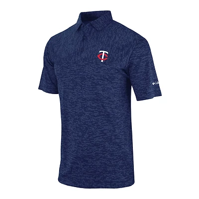 Men's Columbia Navy Minnesota Twins Heading Out Polo