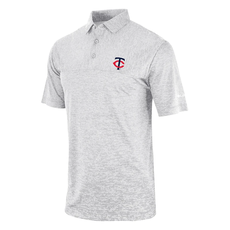 Men's Columbia Gray Minnesota Twins Heading Out Polo