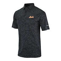 Men's Columbia Black New York Mets Heading Out Polo