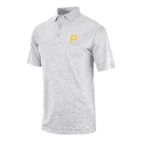 Men's Columbia Gray Pittsburgh Pirates Heading Out Polo