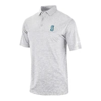 Men's Columbia Gray Seattle Mariners Heading Out Polo