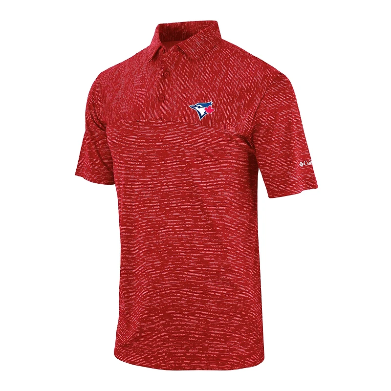 Men's Columbia Red Toronto Blue Jays Heading Out Polo