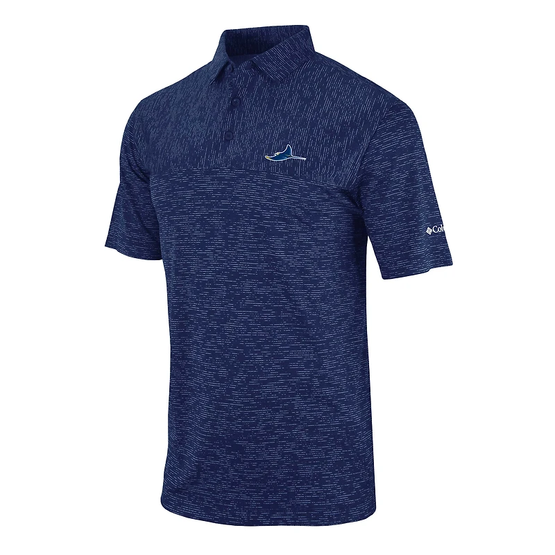 Men's Columbia Navy Tampa Bay Rays Heading Out Polo