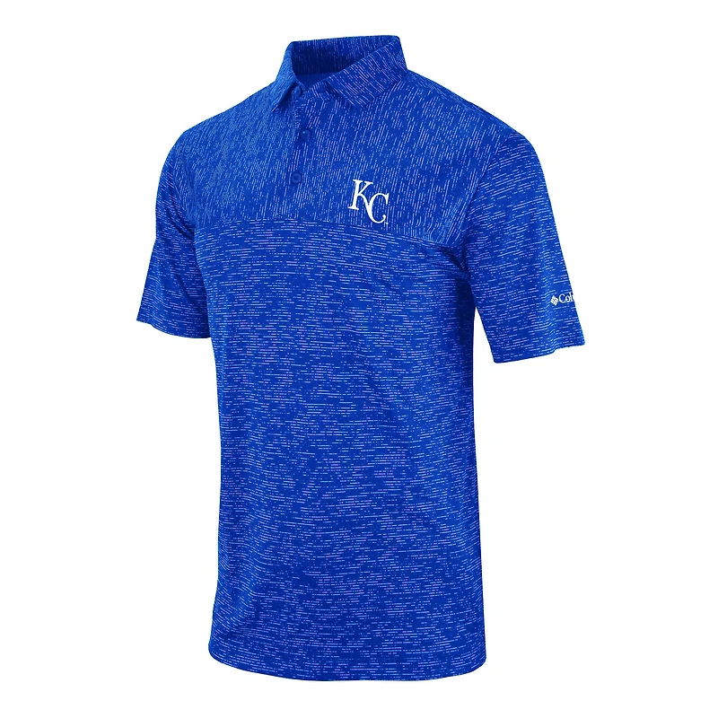 Men's Columbia Royal Kansas City Royals Heading Out Polo