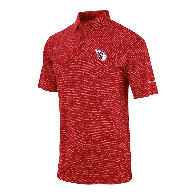 Men's Columbia Red Cleveland Guardians Heading Out Polo