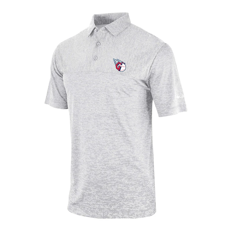 Men's Columbia Gray Cleveland Guardians Heading Out Polo