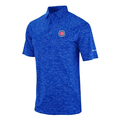 Men's Columbia Royal Chicago Cubs Heading Out Polo