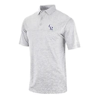 Men's Columbia Gray Colorado Rockies Heading Out Polo