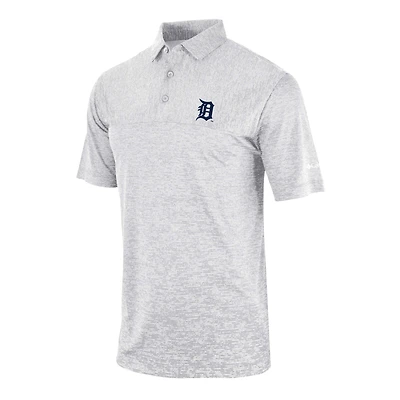 Men's Columbia Gray Detroit Tigers Heading Out Polo