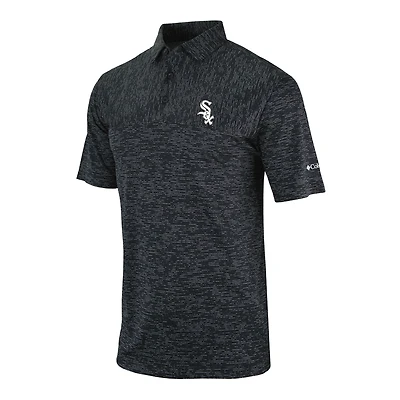 Men's Columbia Black Chicago White Sox Heading Out Polo