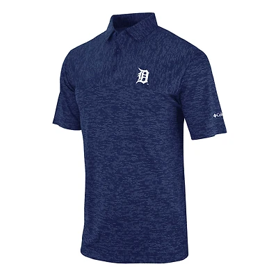 Men's Columbia Navy Detroit Tigers Heading Out Polo