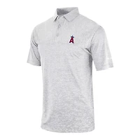 Men's Columbia Gray Los Angeles Angels Heading Out Polo