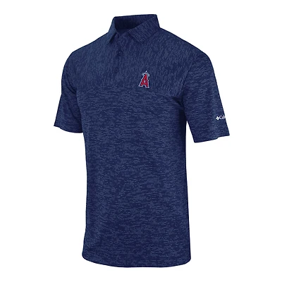 Men's Columbia Navy Los Angeles Angels Heading Out Polo