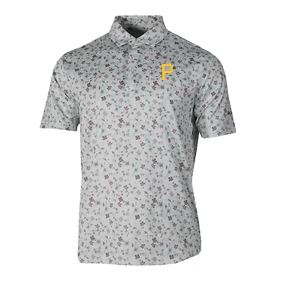 Men's Columbia Gray Pittsburgh Pirates Countryside Green Polo