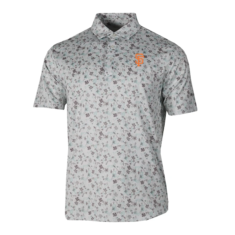 Men's Columbia Gray San Francisco Giants Countryside Green Polo