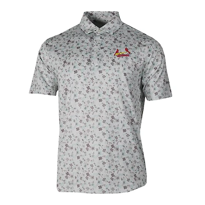 Men's Columbia Gray St. Louis Cardinals Countryside Green Polo