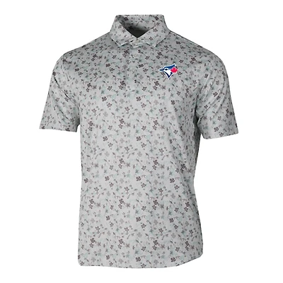 Men's Columbia Gray Toronto Blue Jays Countryside Green Polo